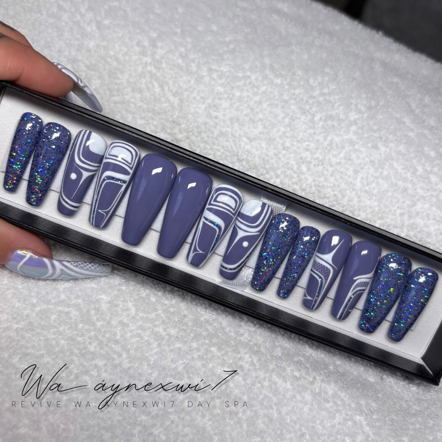 Ever Popular Purple Standard Fit Press On Nails