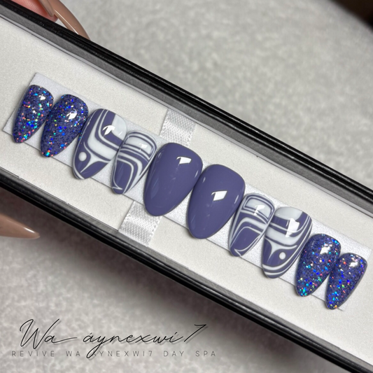 Ever Popular Purple Perfect Fit Press On Nails