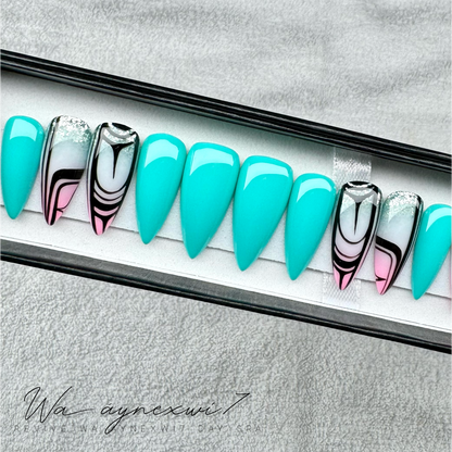 Powwow Princess Perfect-Fit Press On Nails