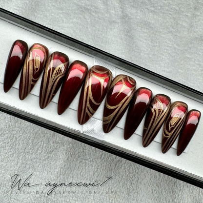 Detailed Custom Perfect Fit Press On Nails