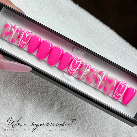 💕READY TO SHIP💕 Love Hearts: Medium Classy Coffin