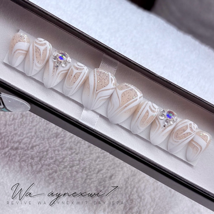 Detailed Custom Perfect Fit Press On Nails